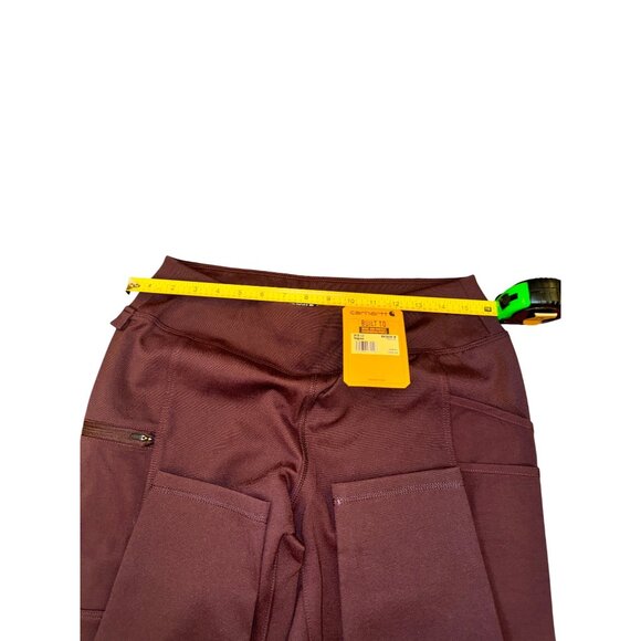 Carhartt WomenS Stretch Leggings Burgundy Athletic Work Pant Size Medium - Picture 5 of 11